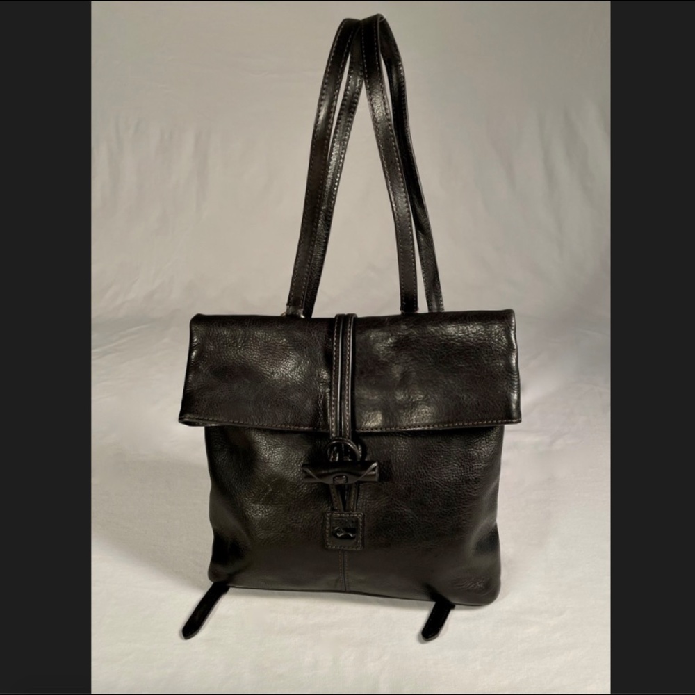 Black Leather Shoulder Bag